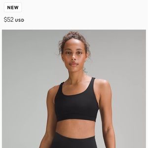 Lululemon-Energy bra medium support. New with tags.